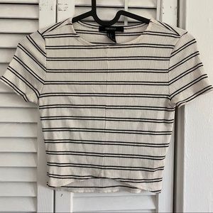 ribbed stripe tee